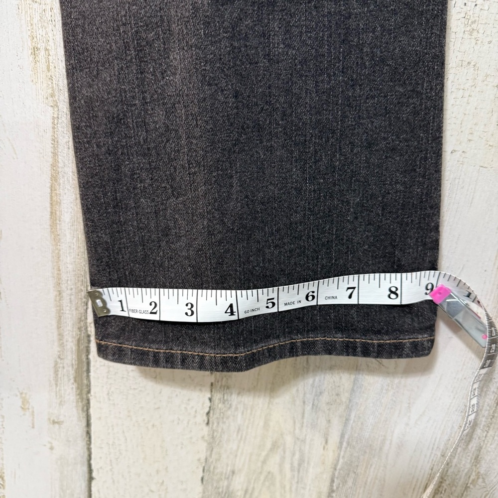 LOFT Curvy Boot Wide Leg Brown Black Dusty Denim Jeans Low Rise - Picture 13 of 14
